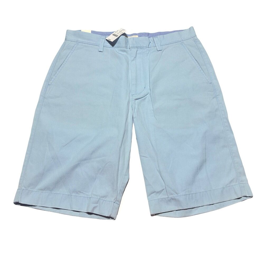 J.Crew Shorts Mens Size 32 Cotton Chino Rivington Short 11 Inseam Light Blue NWT